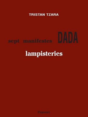 cover image of Sept manifestes Dada
